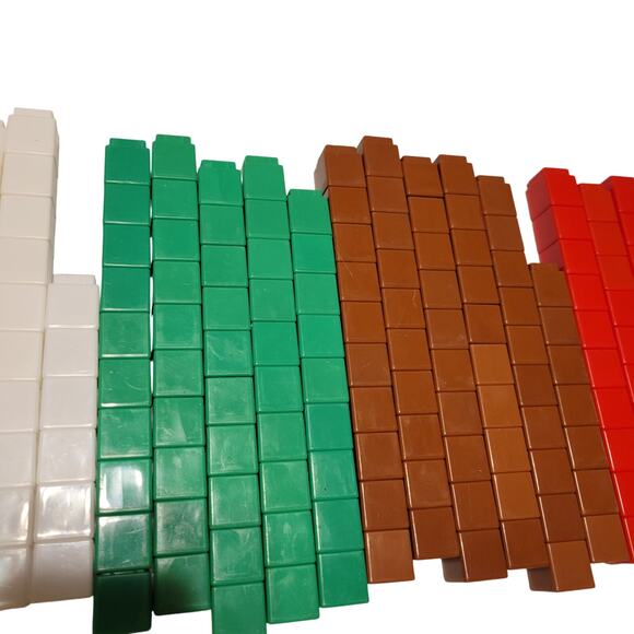 420 Interlocking Snap Cubes 1" Math Manipulatives Multicolor Homeschool Teacher - Picture 15 of 16